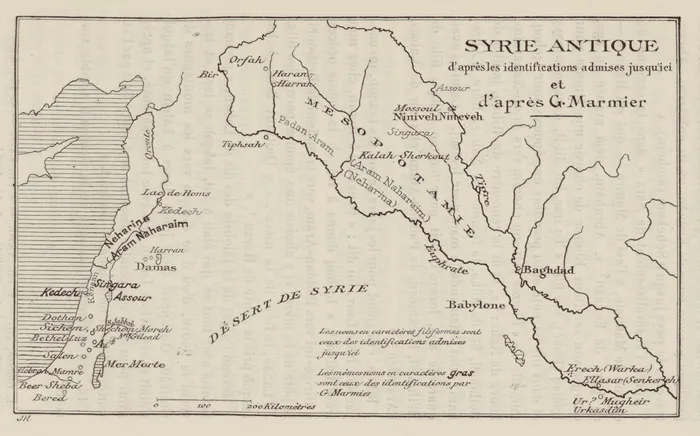 Carte de Syrie antique d'après Gaston Marmier