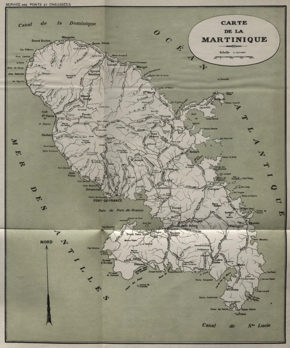 Carte de la Martinique