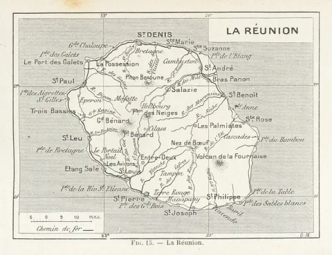 Carte de la Réunion