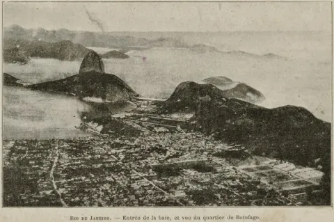 Photographie d'entrée de la baie de Rio et de la vue sur le quartier de Botofago