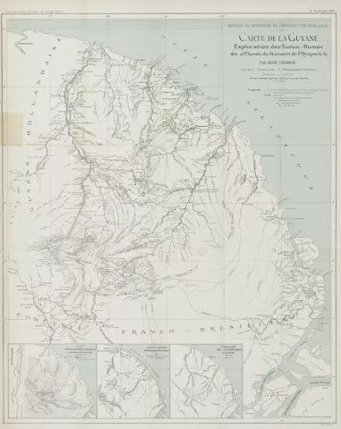 Carte de la Guyane 