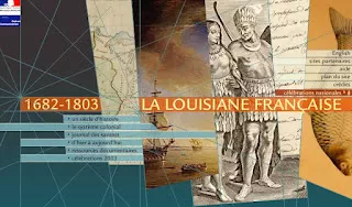 Capture d'écran du site sur la Louisiane française