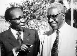 Léopold Sédar Senghor et Aimé Césaire